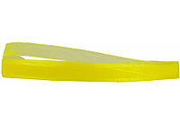 Лента органза 0,5 см*22,86 м, цвет желтый