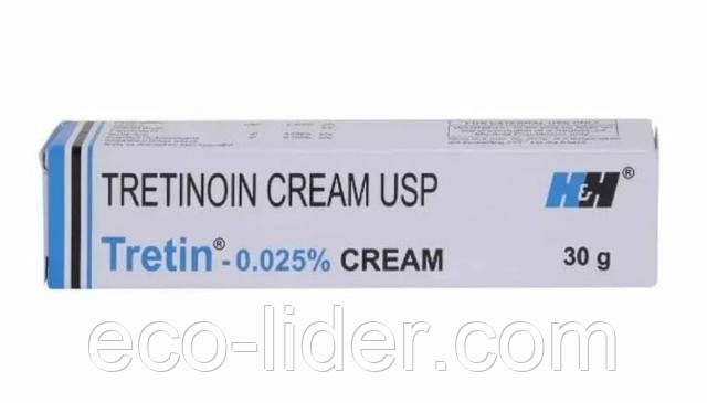 Купить Третиноин крем Ретинол Tretin 0,025% от прыщей и морщин USP H&H ...