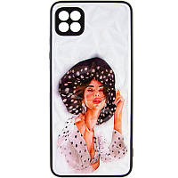 TPU+PC чехол Prisma Ladies для Samsung Galaxy A22 5G (Girl in a hat) 58233