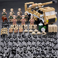 Конструктор Колесная САУ с фигурками военных для Лего Lego