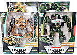 Трансформер 3926 Робот + військова техніка Танк, Вантажівка 2 типи 12 см, ціна за 1 шт., фото 2
