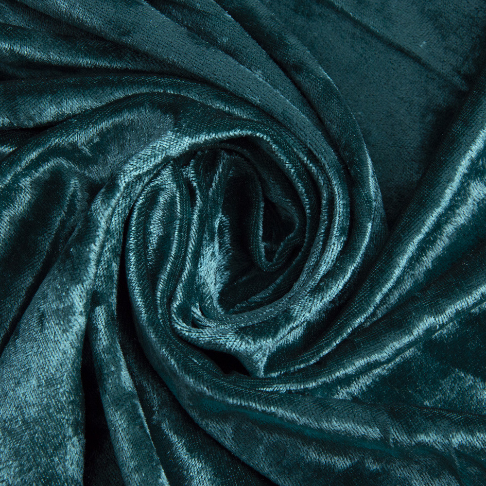 Тканина Оксамит Li V-23 т/бірюза