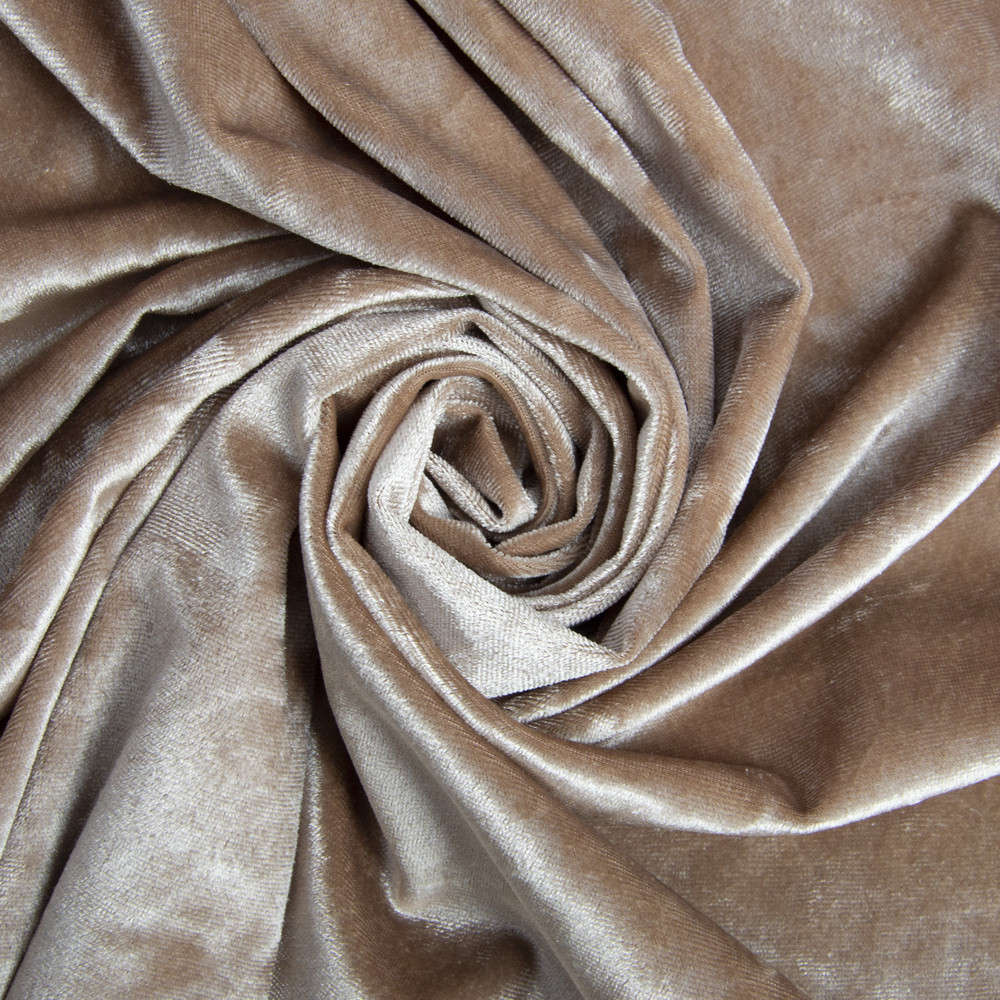 Тканина Оксамит Li св/капучіно