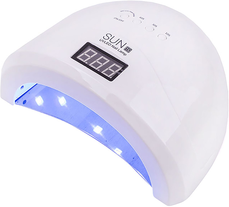 LED/UV Лампа SUN 1S гібридна (с дисплеєм) біла 48 Вт