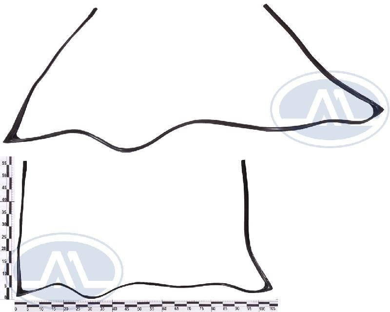 Ущільнювач скла ВАЗ 1118 заднього (виробництво БРТ), фото 1