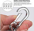 Карабін брелок для ключів на одяг рюкзак або сумку, фото 4