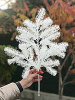 Ветка елки литая декор Premium лита 53 см белая
