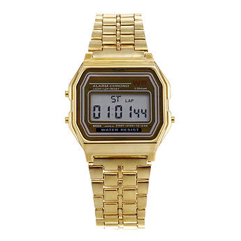 Стильний ретро годинник з 90-х в золотому корпусі