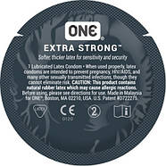 Презервативи ONE Extra Strong (міцні) (по 1 шт) (упаковка може відрізнятися кольором та малюнком), фото 3
