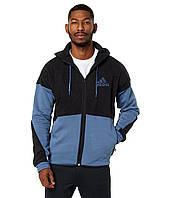 Спортивная куртка Adidas Color-Block Sherpafleece Full Zip Jacket Black/Wonder Steel Доставка з США від 14