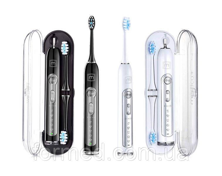 Набір: Ультразвукова зубна щітка MEDICA+ PROBRUSH 9.0 (ULTASONIC) Black+White, фото 1