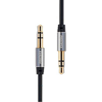 Кабель Audio AUX RM-L200 miniJack 3.5 male to male 2.0 м, black Remax 320102