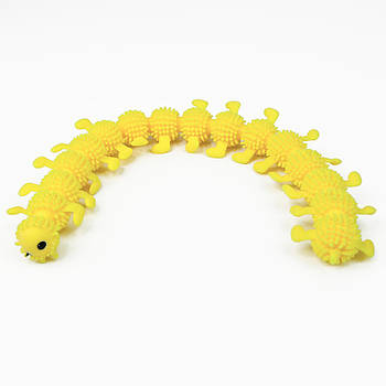 Антистрес іграшка Сороконіжка (жовта)