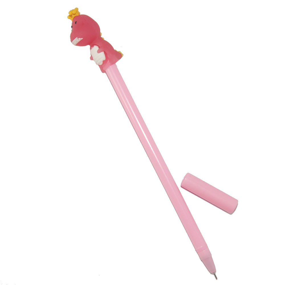 Ручка гелева Динозаврик (рожевий) сувенір
