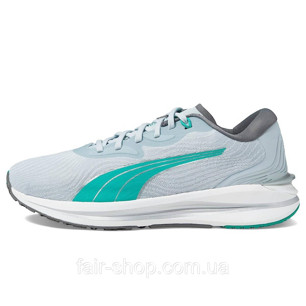 Puma Electrify Nitro 2 Platinum Gray Deep Aqua Metallic