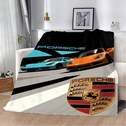 Плед 3D Porsche Дует 2594_B 12127 135х160 см ID 4571679, фото 1