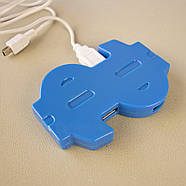 Хаб USB Долар розгалужувач (синій), фото 4