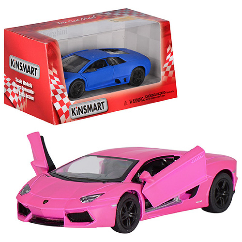 Машинка інертна Kinsmart Lamborghini Matte KT5370W 12.5 см