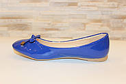 Туфлі балетки жіночі сині Т1435 Уцінка, фото 2
