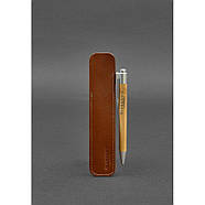 Шкіряний чохол для ручки 2.0 Світло-коричневий, фото 2