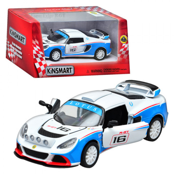 Машинка інертна Kinsmart Lotus Exige R-GT KT-5362-W 12.5 см