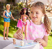 Лялька Barbie Ken Серфер з дошкою для серфінгу блондин HPT50, фото 8