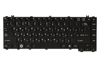 Клавiатура для ноутбука TOSHIBA Satellite L600 чорний, чорний фрейм