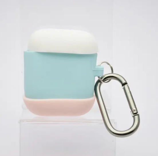 Чохол накладка Splash of colors для Apple Airpods 1/2 (Lovely Pink), фото 1