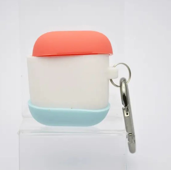 Чохол накладка Splash of colors для Apple Airpods 1/2 (Coral Blue)