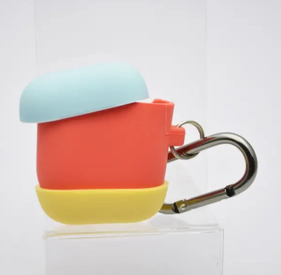 Чохол накладка Splash of colors для Apple Airpods 1/2 (Italian Rose)