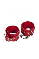 Наручники Leather Restraints Hand Cuffs, Red артикул 4407504