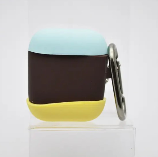 Чохол накладка Splash of colors для Apple Airpods 1/2 (Dark Brown)
