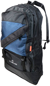 Рюкзак туристичний із можливістю збільшення 40L Caslon S9802 чорний із синім