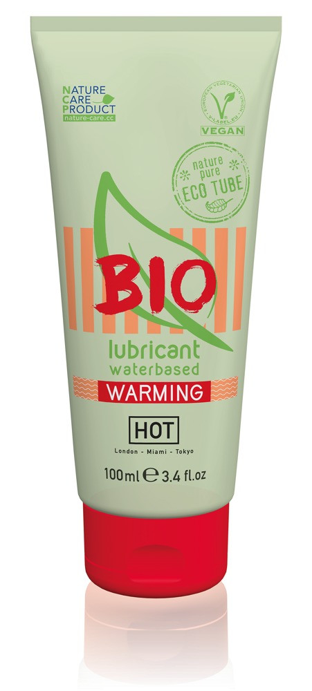 Мастило веганське з зігрівальним ефектом Hot Bio lubricant Warming на водній основі 100 мл