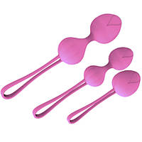 Набір вагінальних кульок Pink Trio ніжно-рожевий артикул 4470363