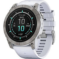 Смарт-часы Garmin Epix Pro Gen2 Sapphire Titanium with Whitestone Band (010-02804-10) [86531]