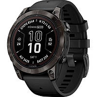 Смарт-часы Garmin Fenix 7 Pro Sapphire Solar Edition 47mm Carbon Gray DLC Titanium with Black Band