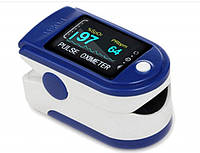 Пульсоксиметр Pulse Oximeter Healer AD807 электронный на палец Синий