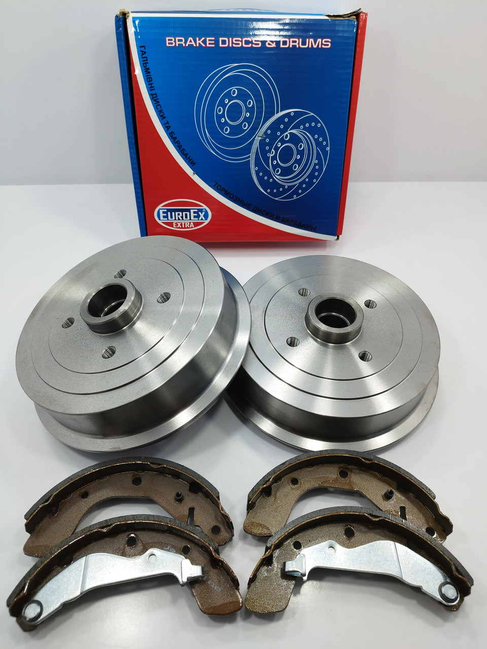 Барабани гальмівні з колодками Ланос 1,5,Сенс 1.3 EuroEx Угорщина, фото 1