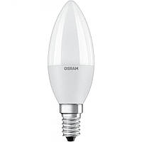 Лампа LED филаментная 5.7W 220V 470lm 2700K E14 37х100mm свеча [4052899326453] OSRAM led Value classic B