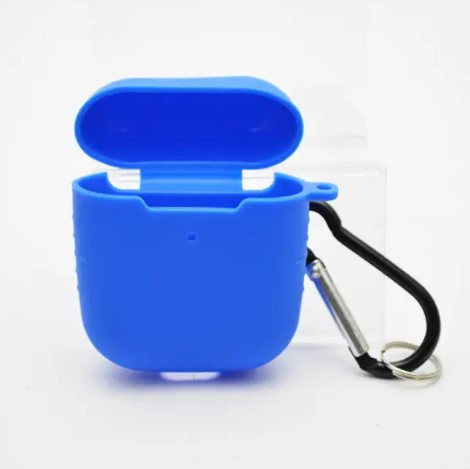Чохол накладка Silicon Case Slim для Apple Airpods 1/2 Blue