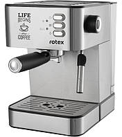 Кофеварка рожковая Rotex RCM750-S 850 Вт