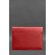 Шкіряна папка для документів А4 (на магнітах) червона, фото 5