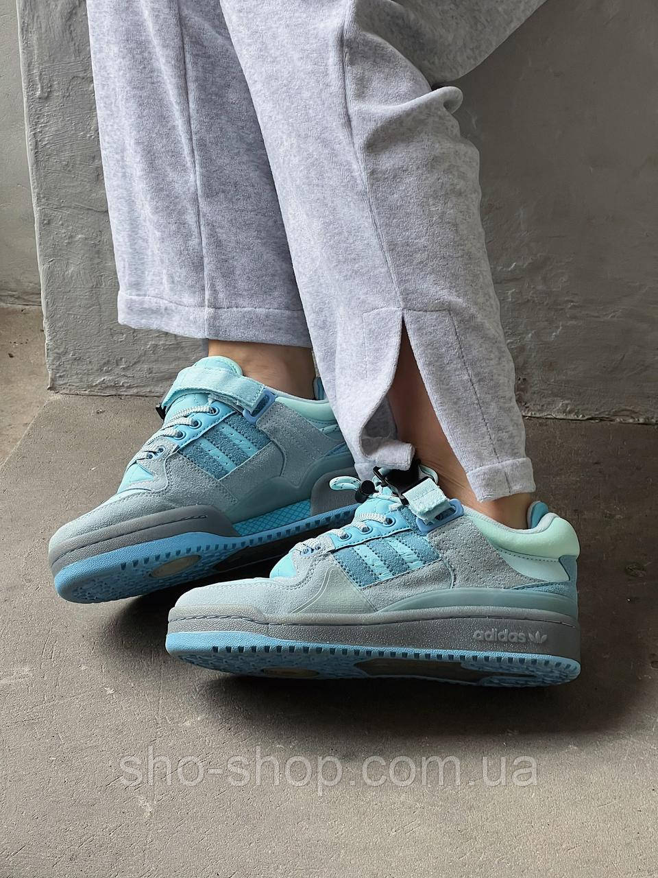 Кроссовки Adidas Forum low x Bad Bunny Light Blue