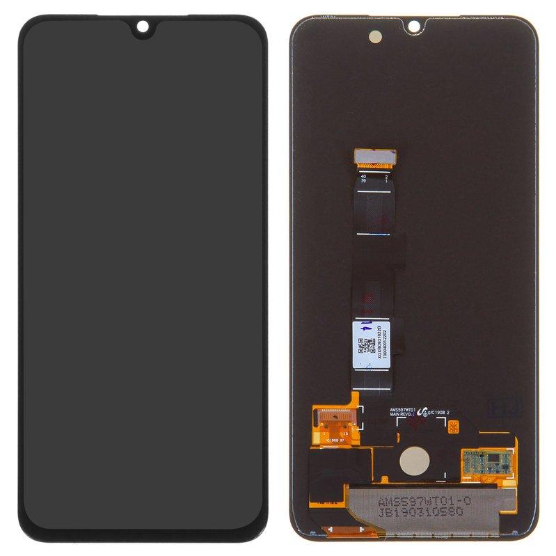 Дисплей для Xiaomi Mi 9 SE, чорний, без рамки, Оригінал (переклеєне скло), M1903F2G, фото 1