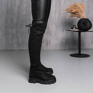 Ботфорти жіночі зимові Fashion Chief 3875 36 розмір 23,5 см Чорний, фото 6