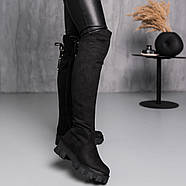 Ботфорти жіночі зимові Fashion Chief 3875 36 розмір 23,5 см Чорний, фото 7