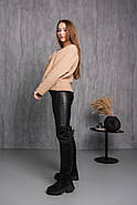 Ботфорти жіночі зимові Fashion Chief 3875 36 розмір 23,5 см Чорний, фото 9