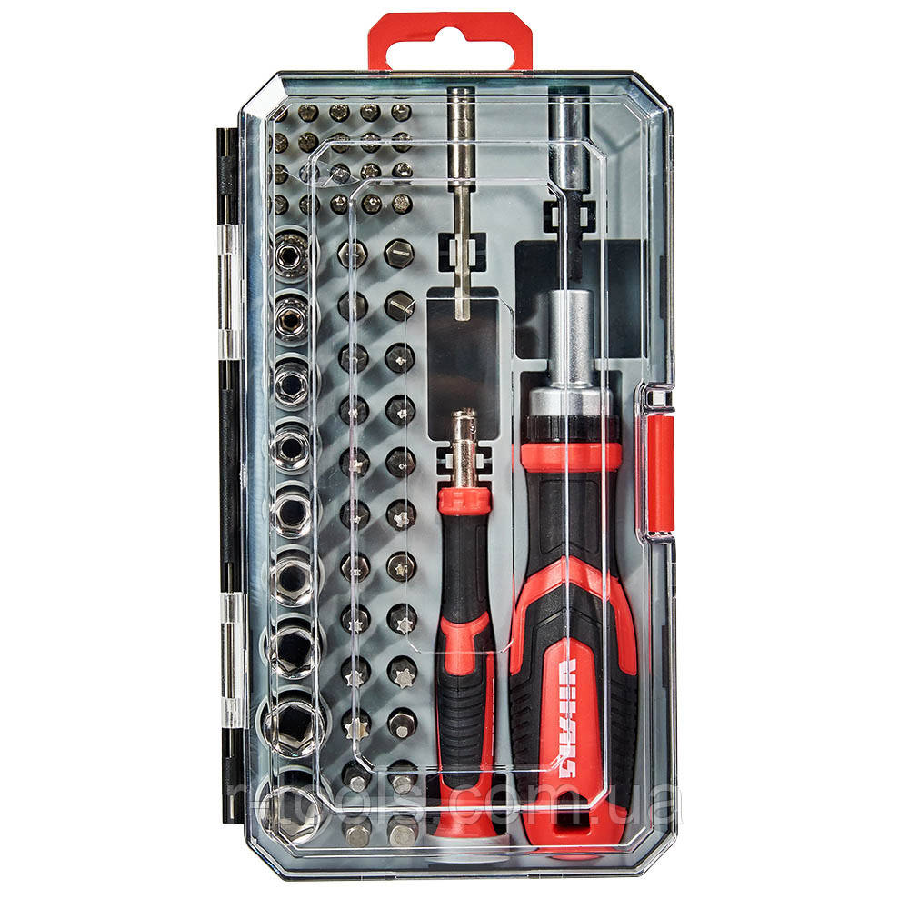 Викрутка з набором насадок і головок 57 шт Vitals Master 179540