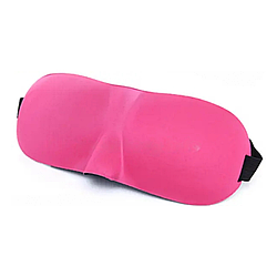Маска на очі для сну з 3D формою, колір рожевий